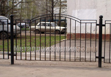 Забор металлический усиленный дугообразный (арт. ЗМ03)